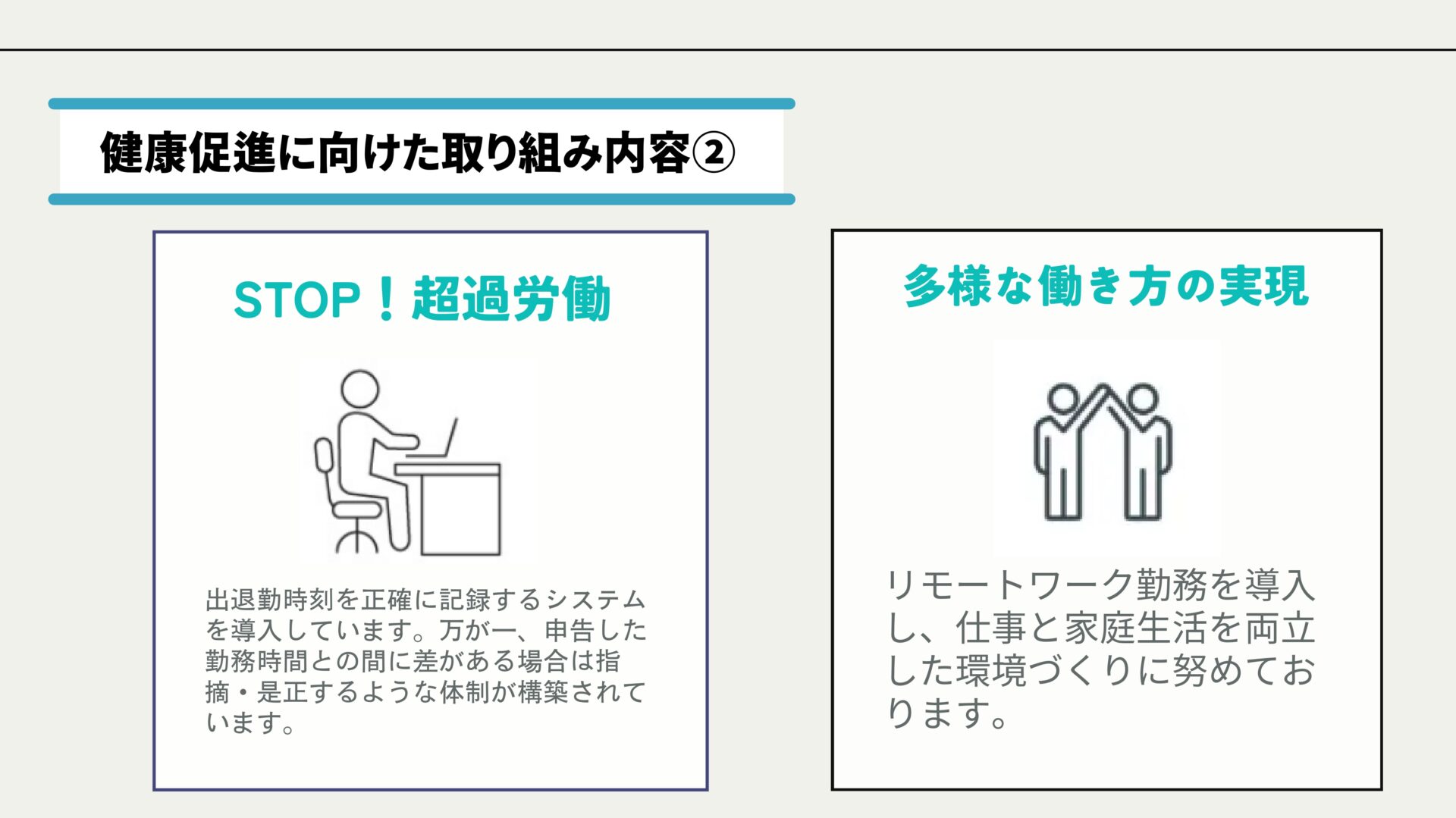 健康促進に向けた取り組み内容2