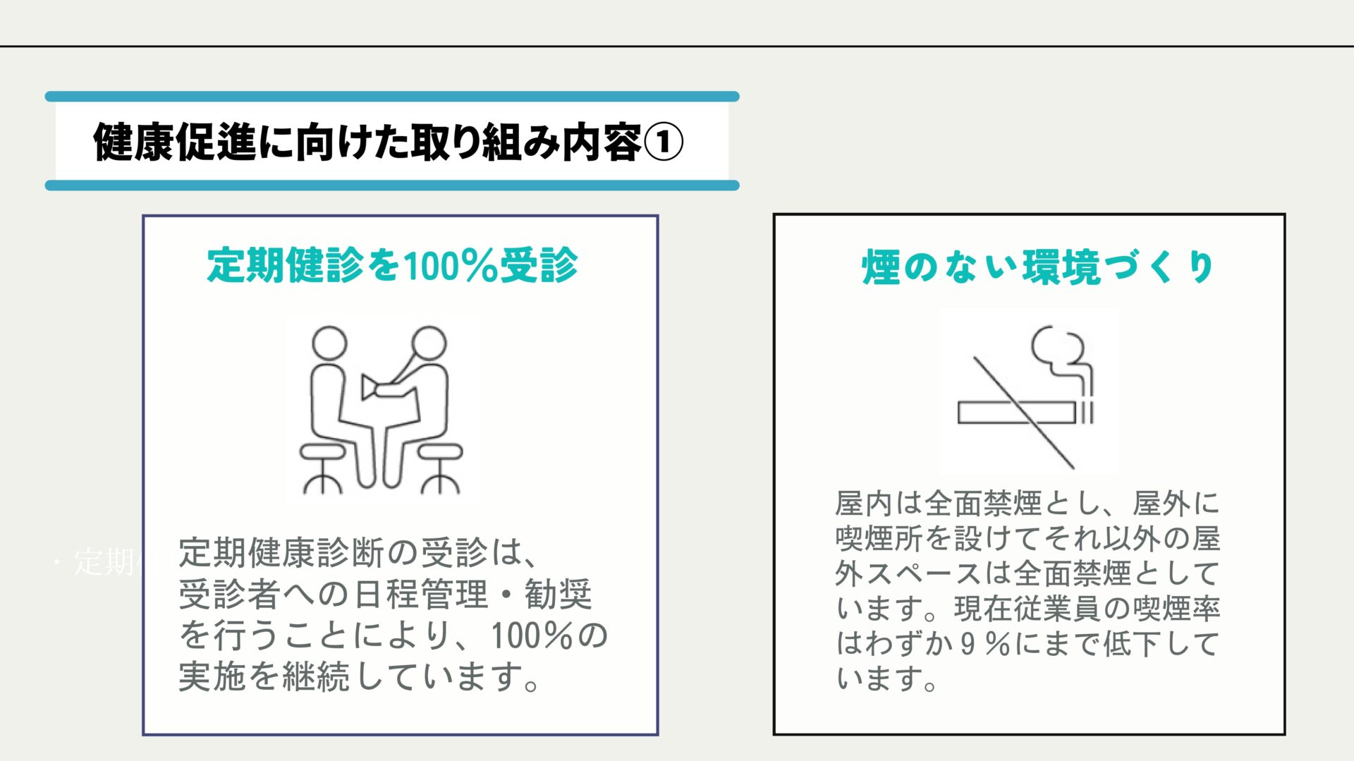 健康促進に向けた取り組み内容1